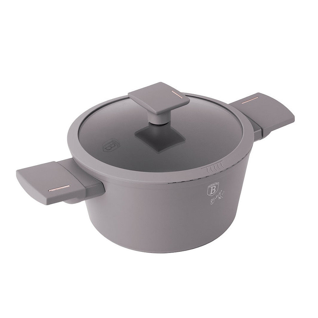 Casserole with lid, Taupe